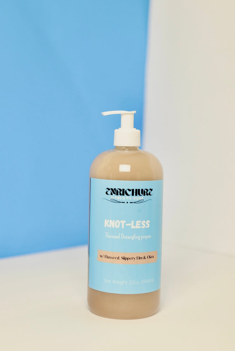 JUMBO SIZE KnotLess Flaxseed Detangling Prepoo Enrichure